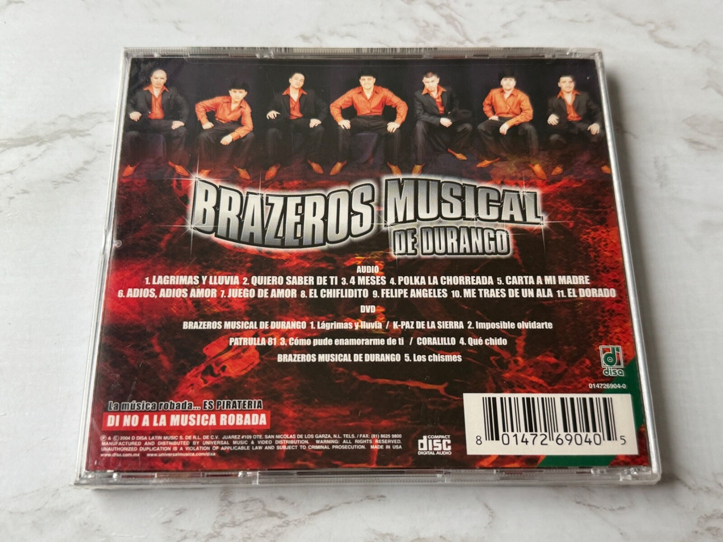 Brazeros Musical De Durango – Brazeros Musical De Durango CD/DVD ! ORIGINAL 2004 Disa Patrulla 81 NEW! (CD/DVD) (2004) [ORIGINAL USA PRESS]
