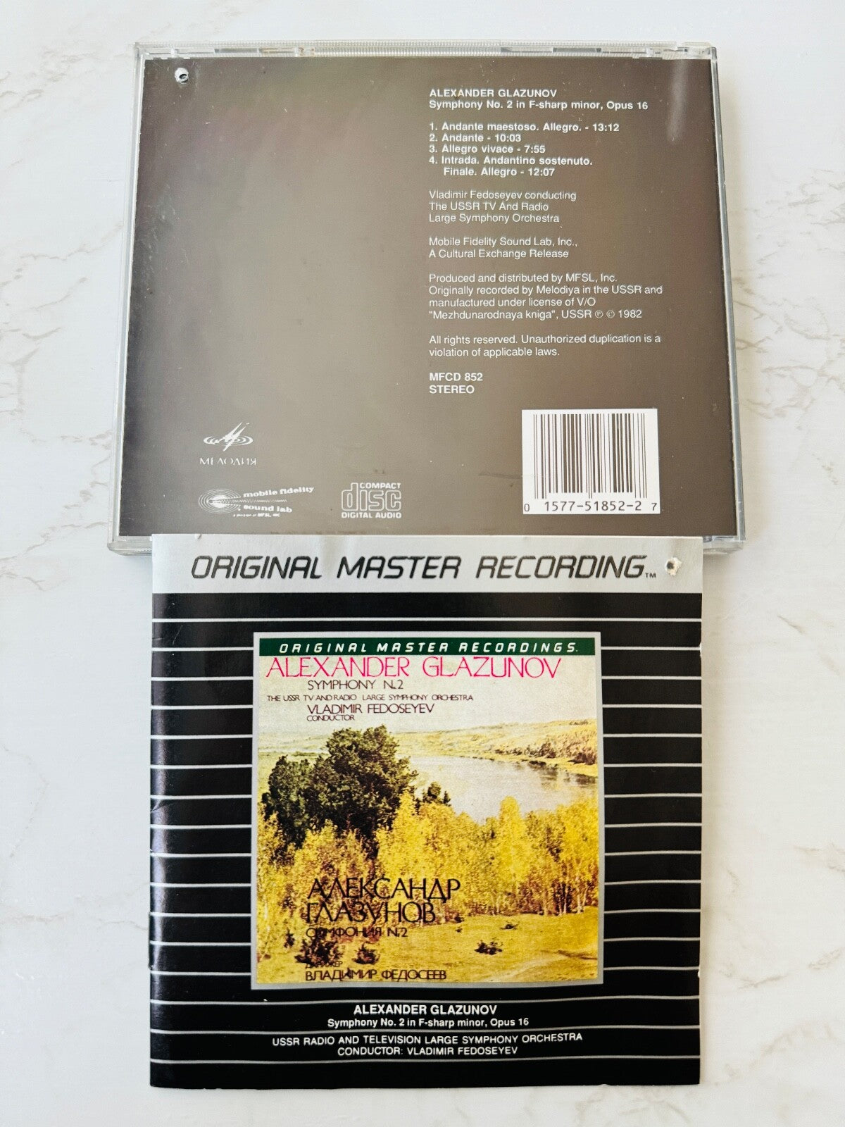 Alexander Glazunov – Symphony No. 2 In F-Sharp Minor (MFSL, Promo)