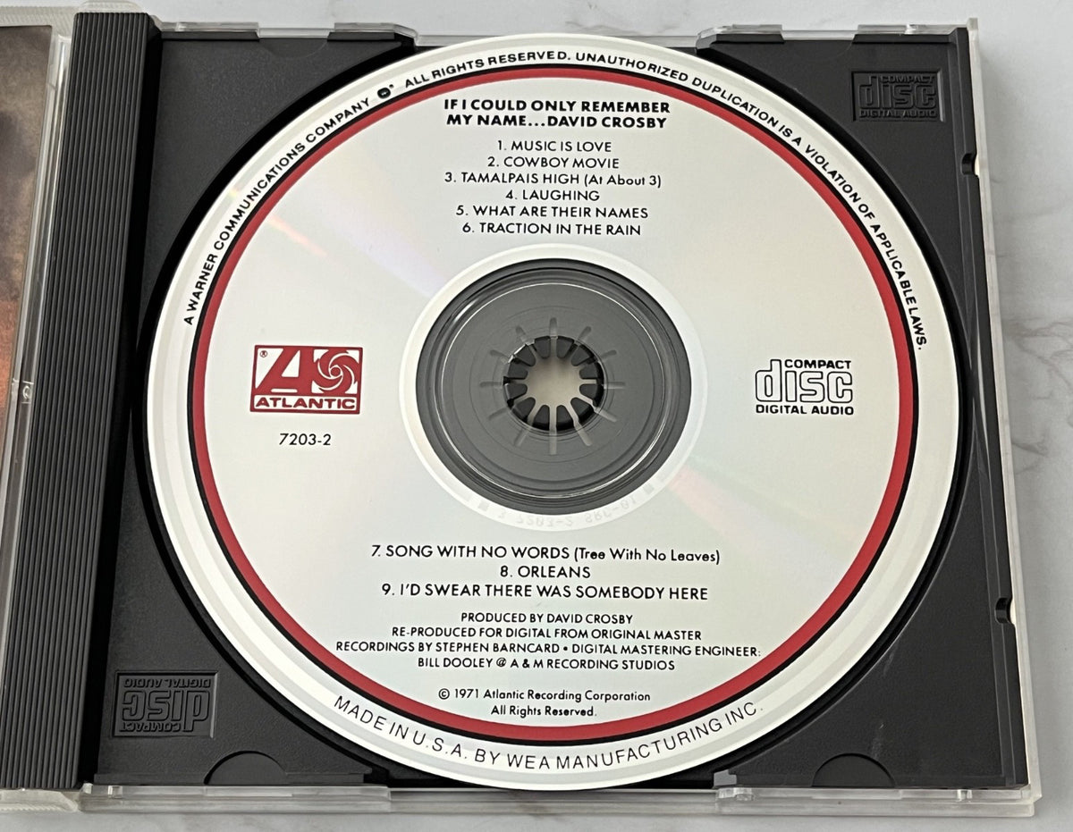 David Crosby – If I Could Only Remember My Name (1990) [ORIGINAL USA PRESS]