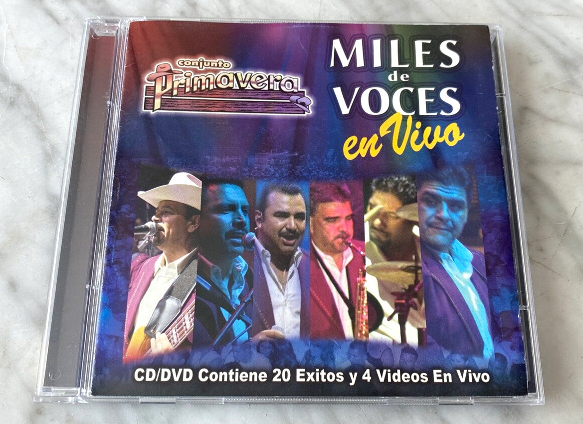 Conjunto Primavera – Miles De Voces En Vivo (CD/DVD) (2004) [ORIGINAL USA PRESS]