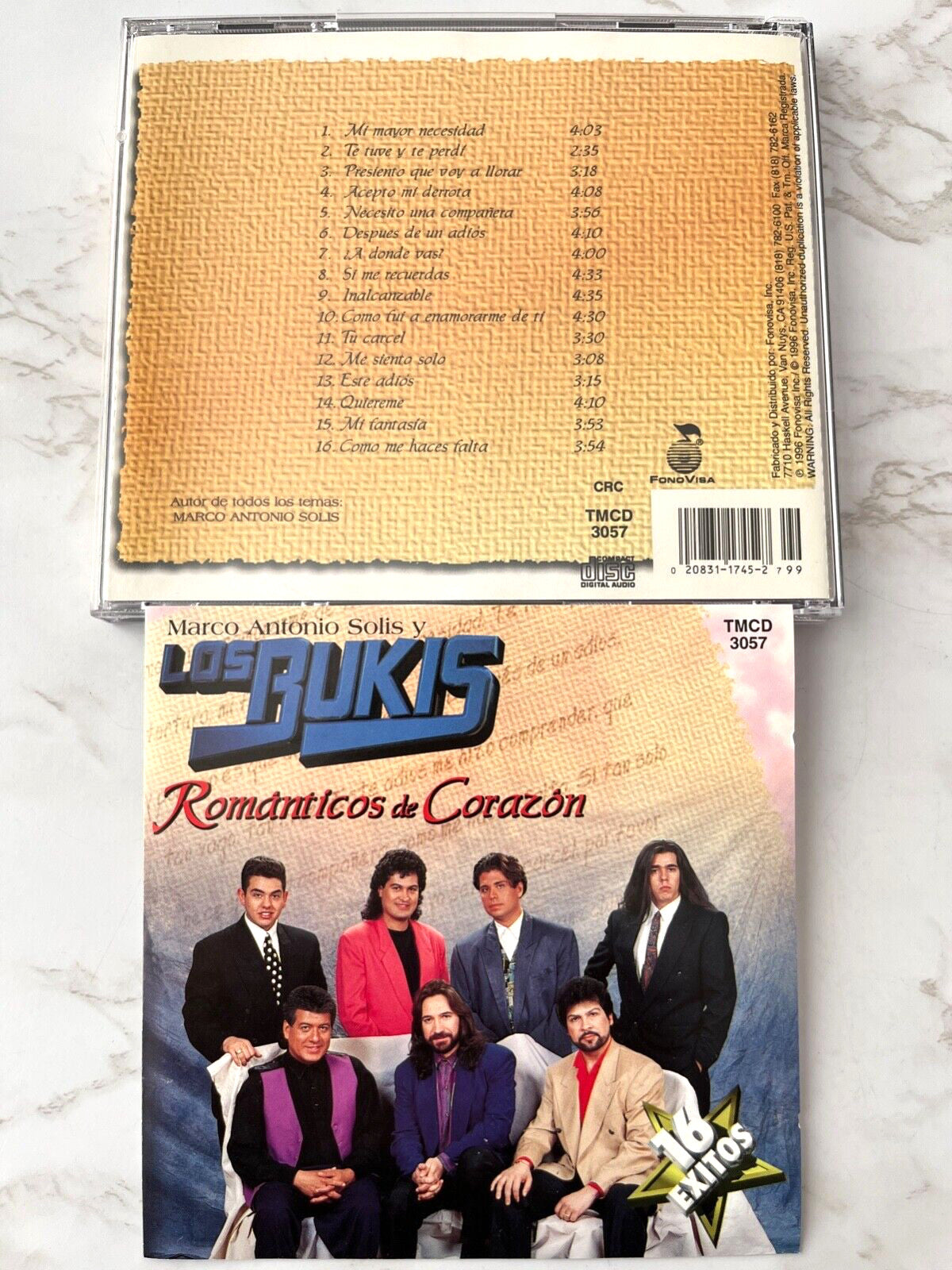 Los Bukis, Marco Antonio Solis – Y Los Bukis Romanticos De Corazon (1996) [ORIGINAL USA PRESS]