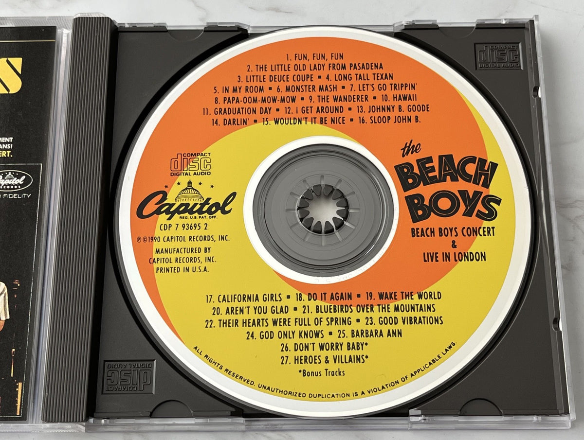 The Beach Boys – Concert & Live In London (1990) [ORIGINAL USA PRESS]