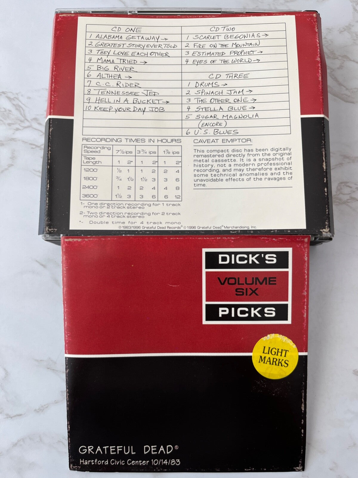 Grateful Dead – The Grateful Dead Dick's Picks Vol Six (1996) [ORIGINAL USA PRESS]