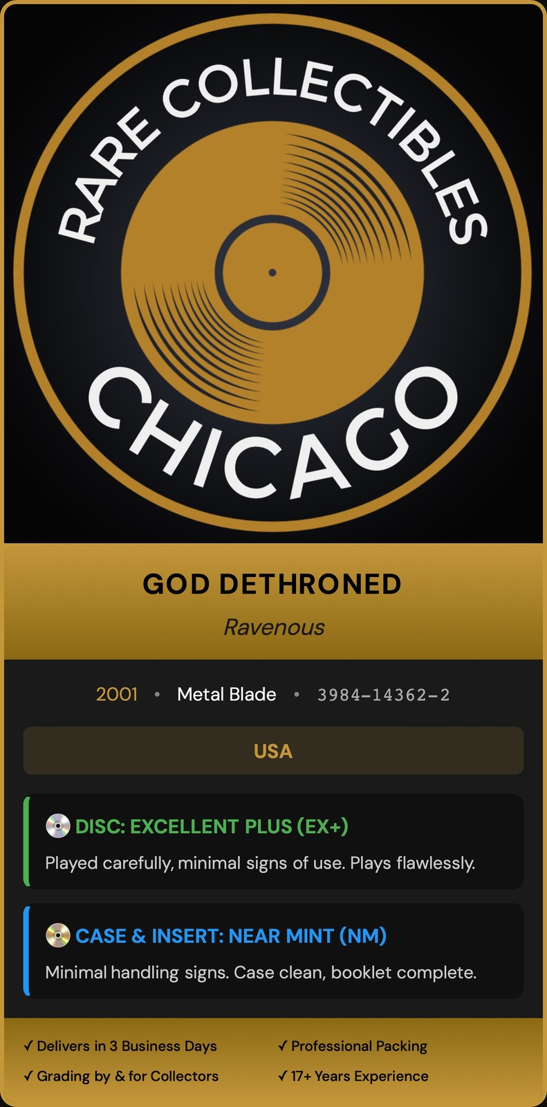 God Dethroned – Ravenous (Promo) (2001)