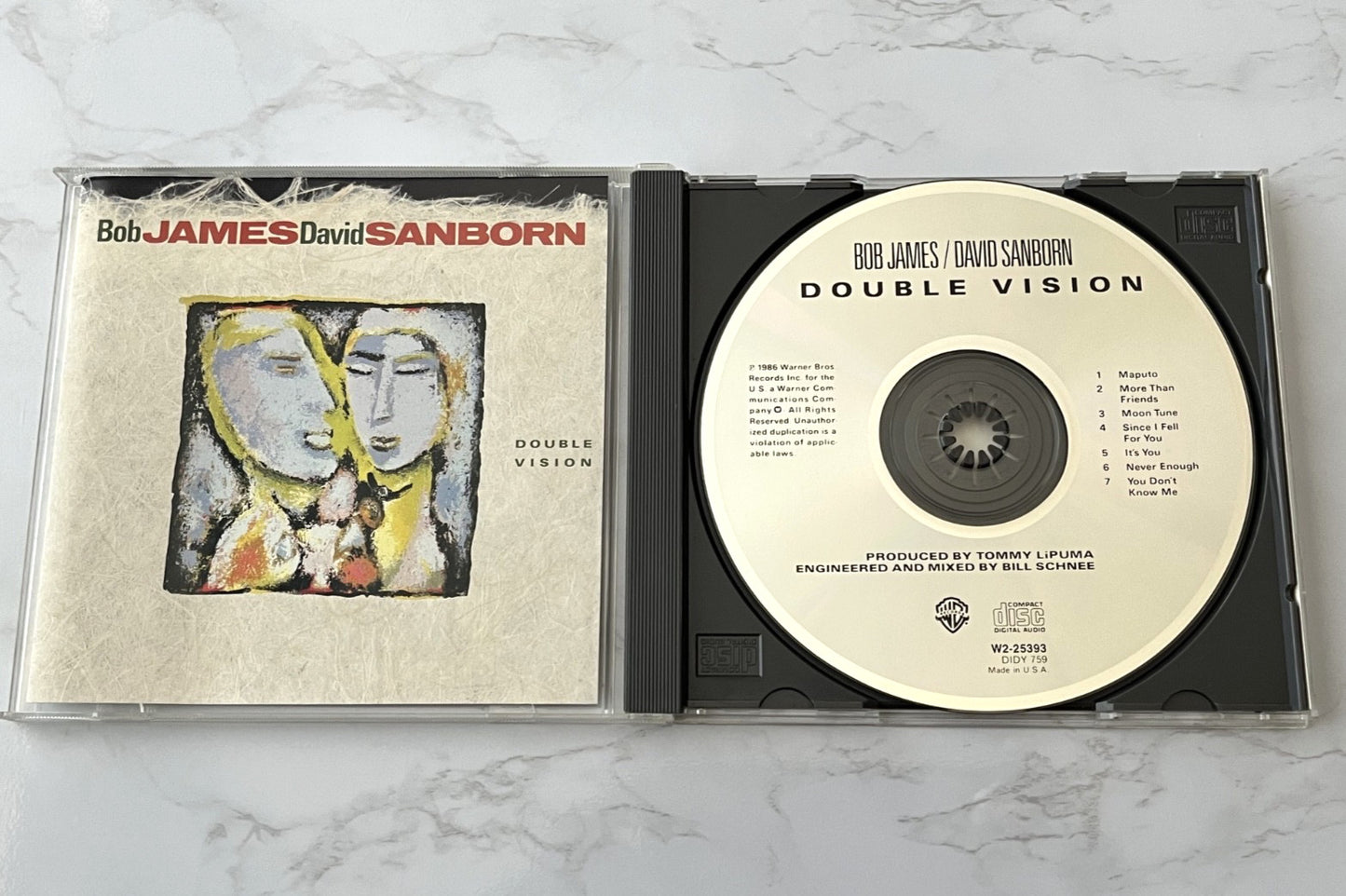 Bob James, David Sanborn – Double Vision (1986) [DADC PRESS]