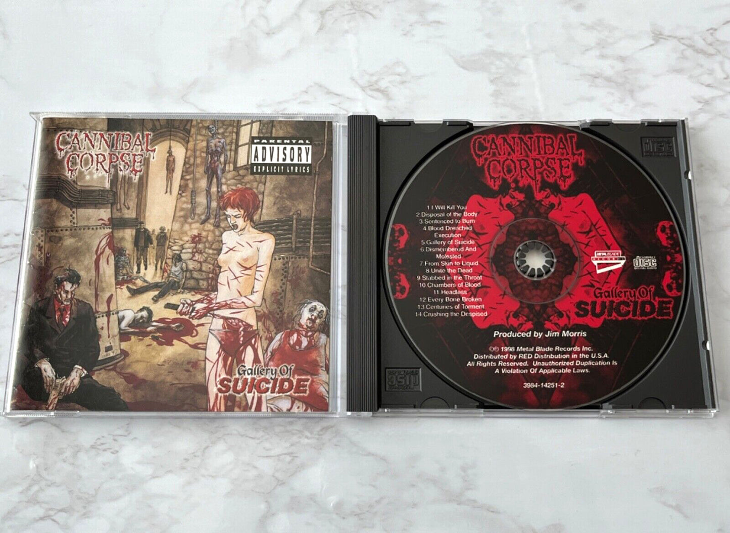 Cannibal Corpse – Gallery Of Suicide (1998) [ORIGINAL USA PRESS]