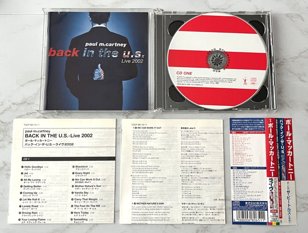 Paul McCartney – Back In The U.S. (Promo, OBI) (2002)