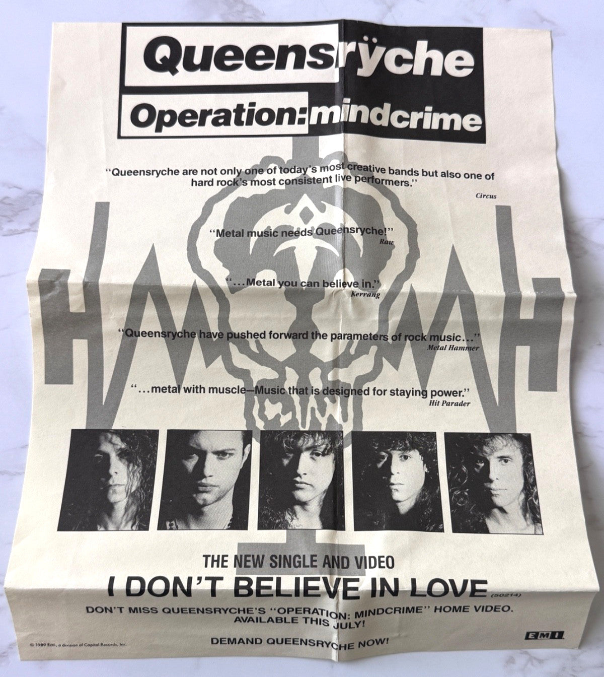 Queensrÿche – Queensryche I Don't Believe In Love (Promo) (1989)