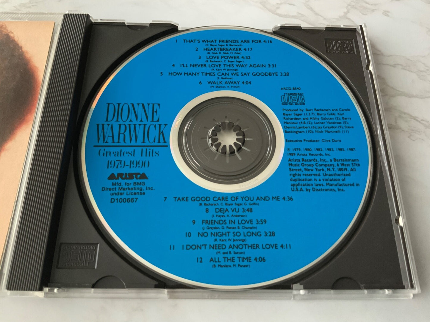 Dionne Warwick – Greatest Hits 1979-1990 [DISCTRONICS PRESS]