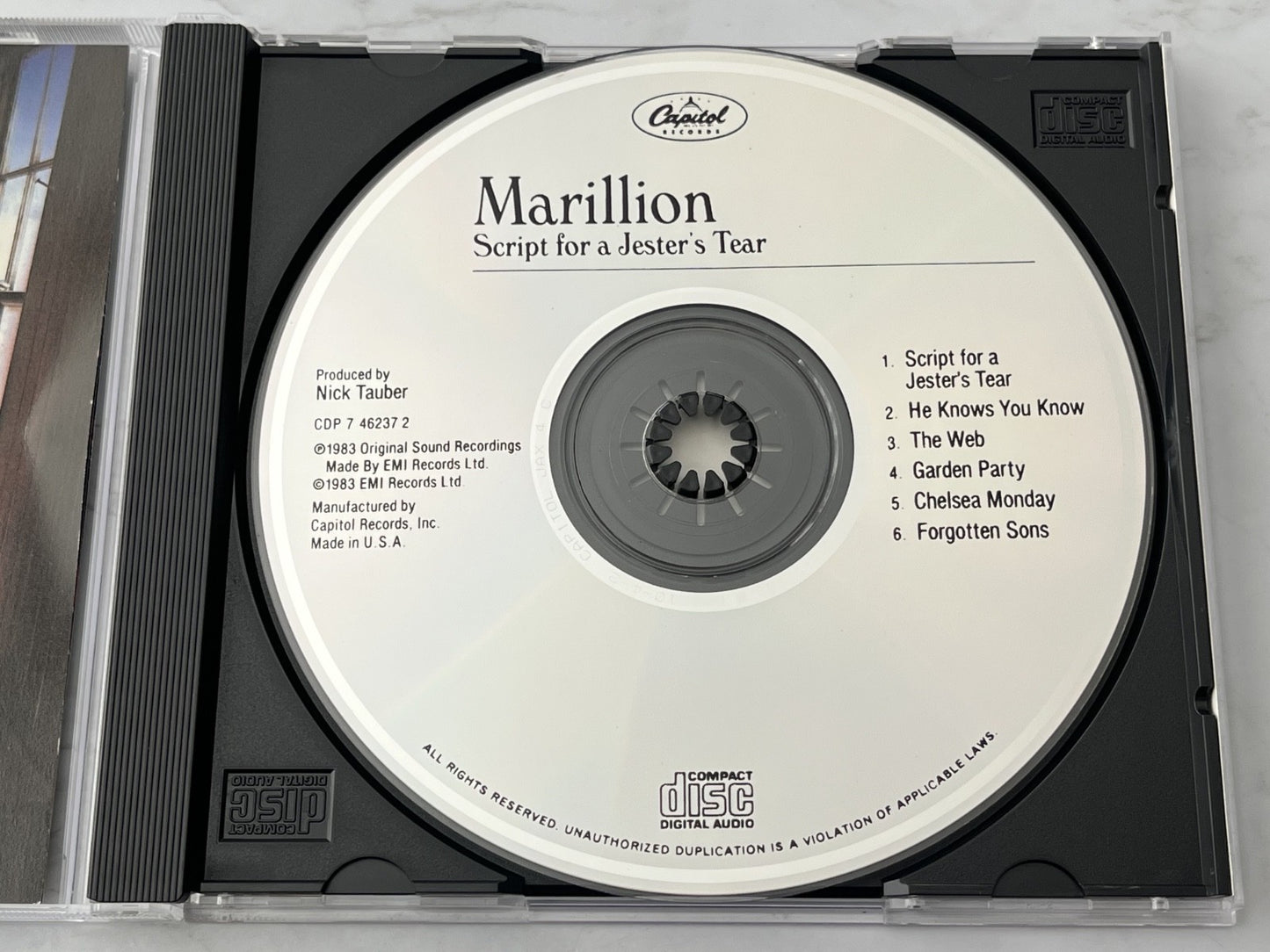 Marillion – Script For A Jester Tear [ORIGINAL USA PRESS]