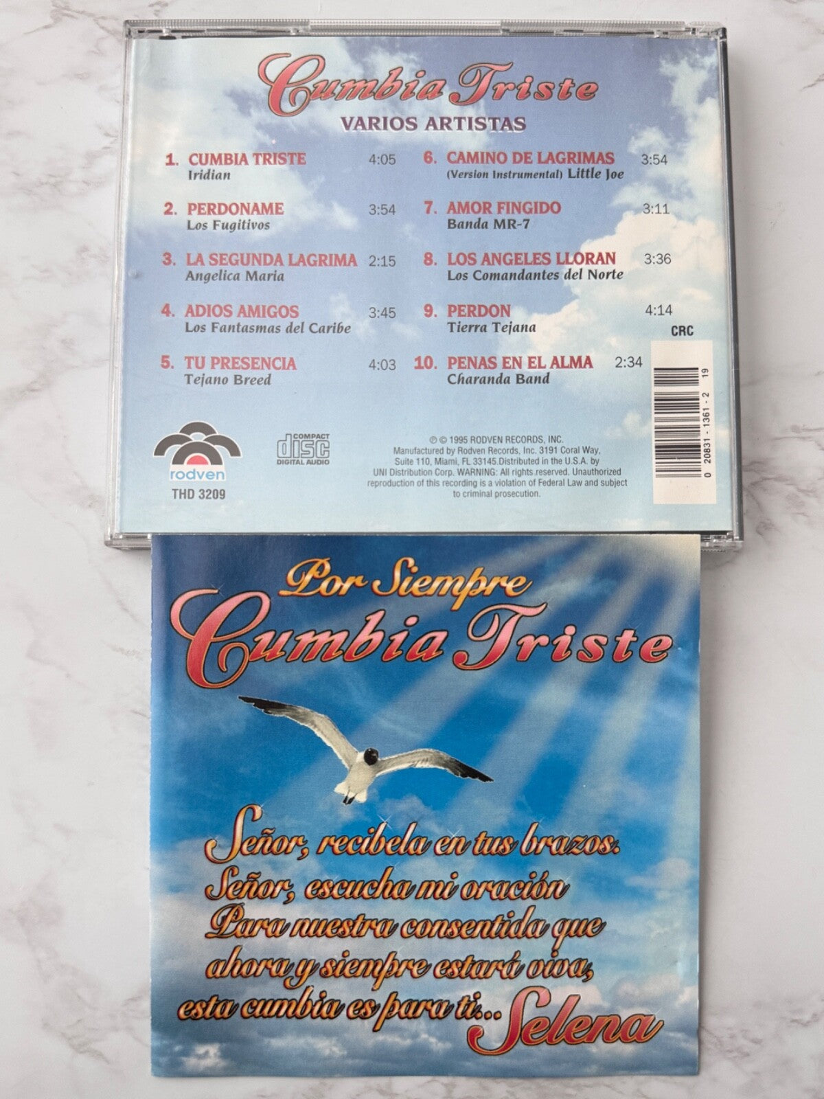 Angelica Maria, Banda MR-7, Los Fugitivos, Tejano Breed – Cumbia Triste Varios Artistas (1995) [ORIGINAL USA PRESS]
