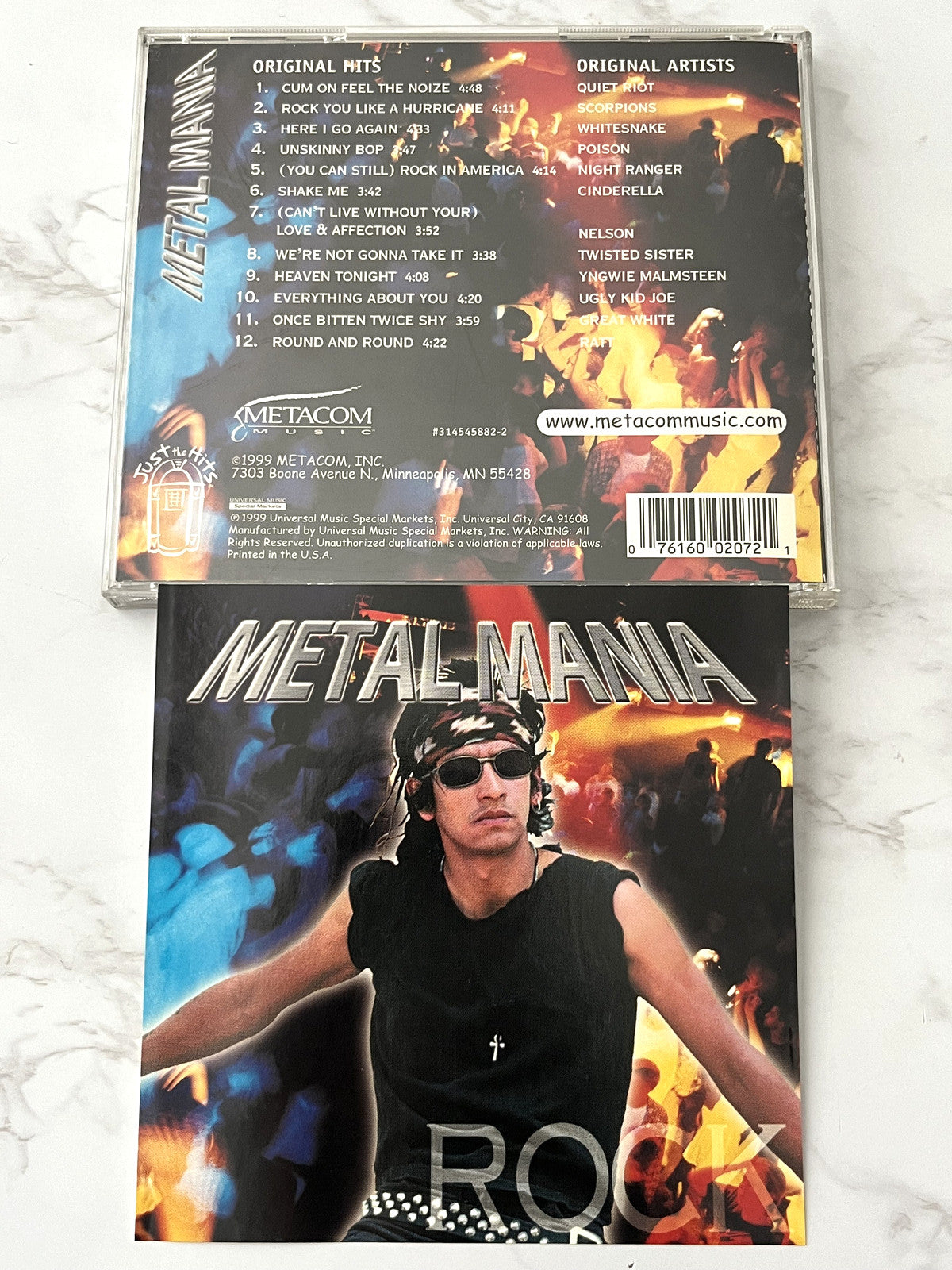 Cinderella, Quiet Riot, Scorpions, Twisted Sister – Metal Mania Just The Hits (1999) [ORIGINAL USA PRESS]