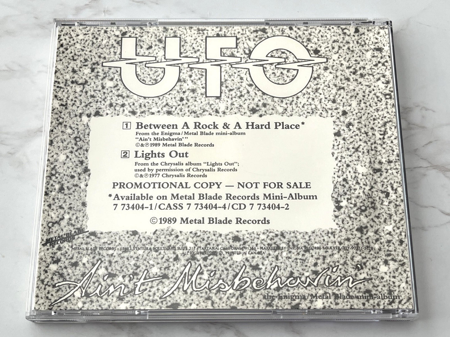 UFO – Between A Rock & A Hard Place (Promo) (1989)