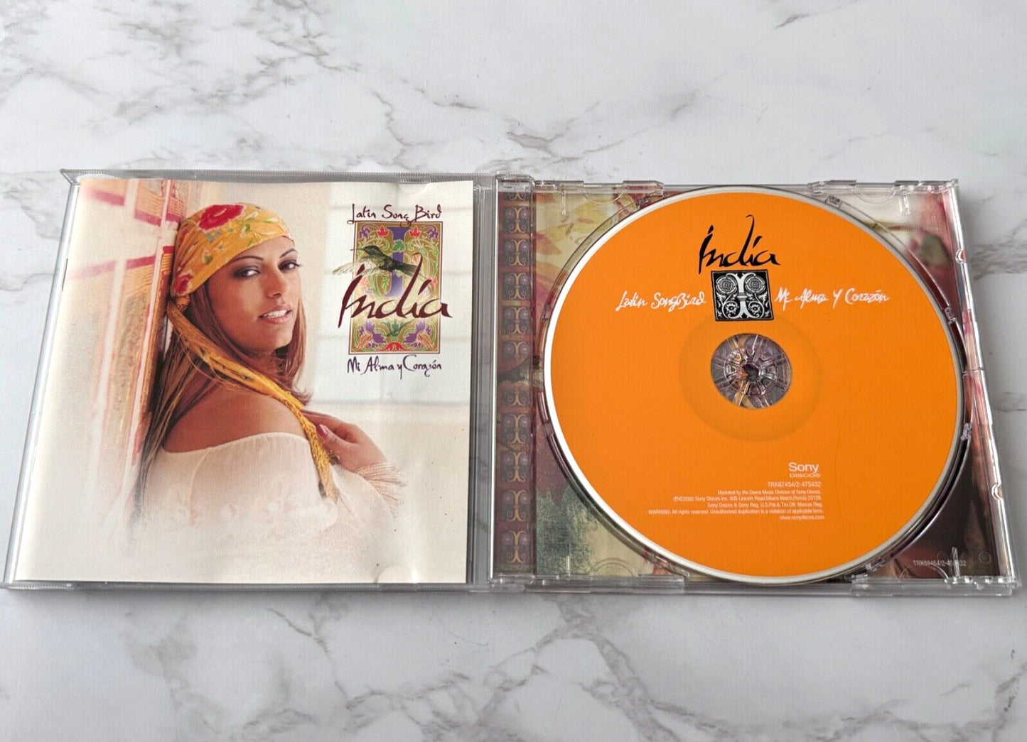 India – Latin Song Bird Mi Alma Y Corazon (2002) [ORIGINAL USA PRESS]