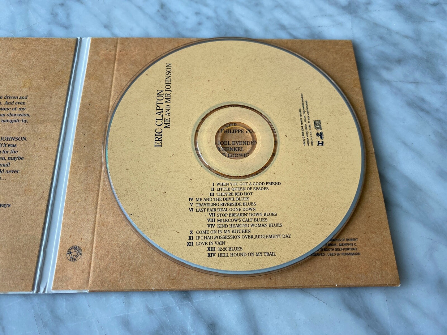 Eric Clapton, Cream – Me And Mr Johnson (Digipak) (2004) [ORIGINAL USA PRESS]