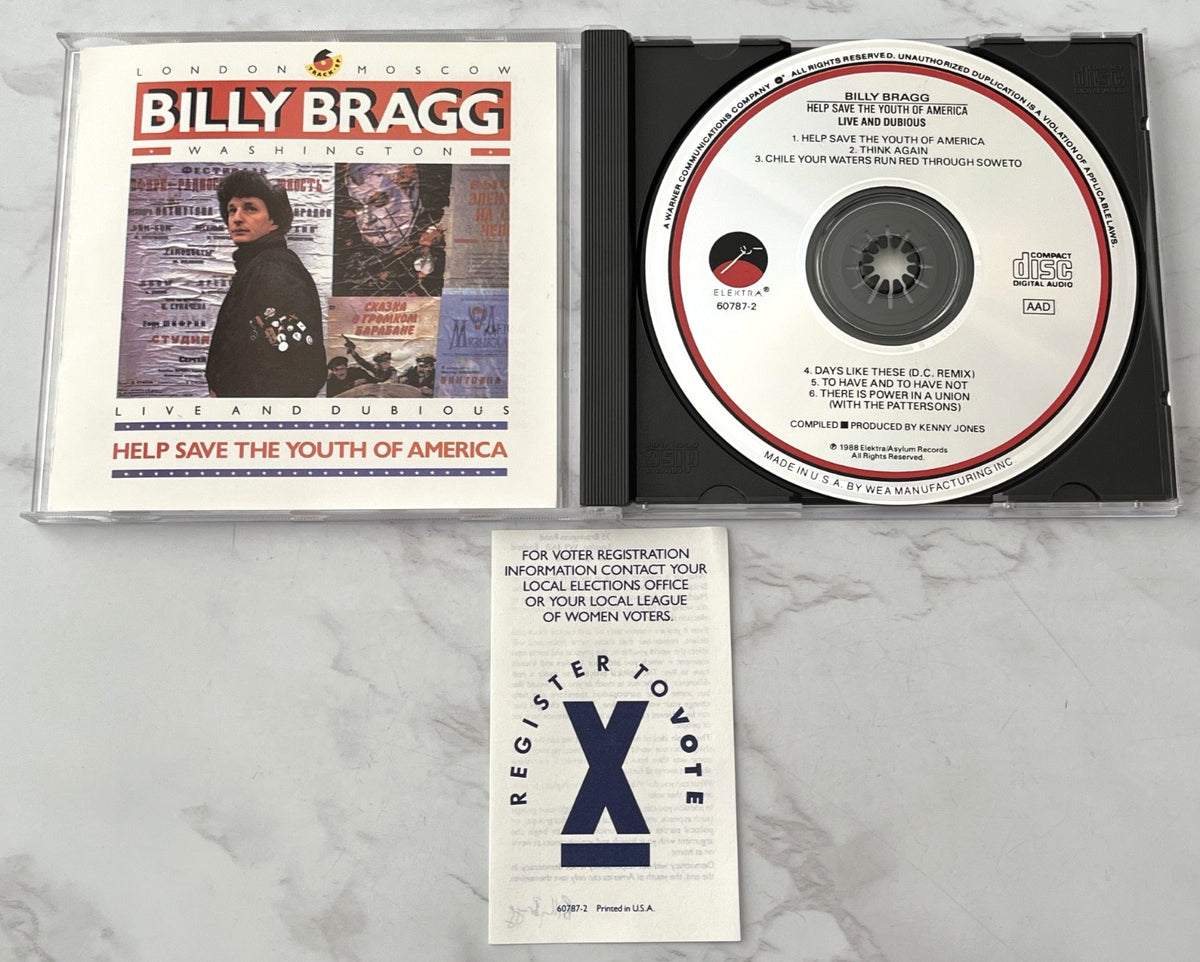 Billy Bragg – Help Save The Youth Of America (EP) (1988) [ORIGINAL USA PRESS]