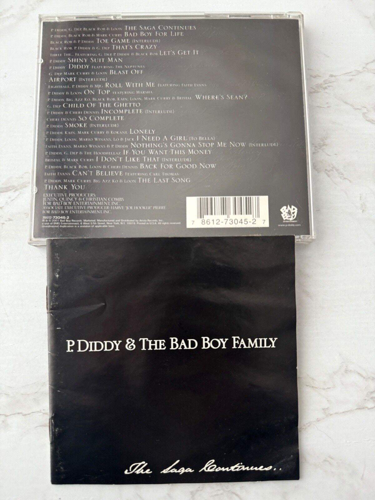 Puff Daddy – P. Diddy & The Bad Boy Family The Saga Continues (2001) [ORIGINAL USA PRESS]