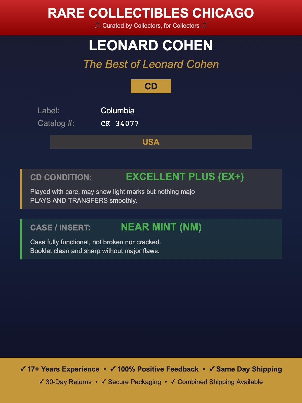Leonard Cohen – The Best Of