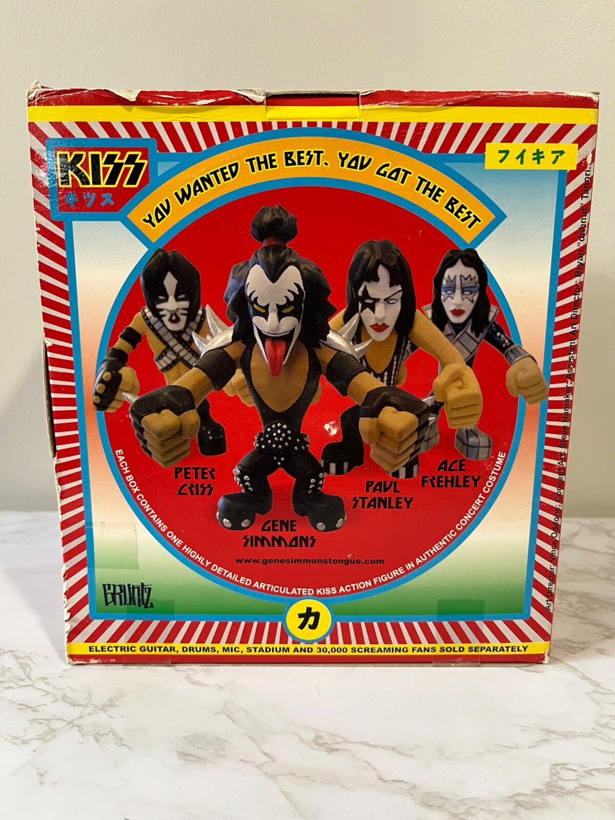 KISS Peter Criss Hotter Than Hell GRUNTZ Figure 2002 Love Gun Outfit