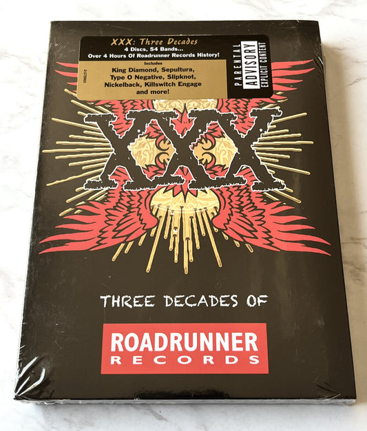 Coal Chamber, Deicide, Fear Factory, King Diamond, Mercyful Fate, Obituary, Slipknot, Type O Negative, Various – XXX Three Decades Of Roadrunner Records 4 (Digipak) (2013) [UK PRESS]
