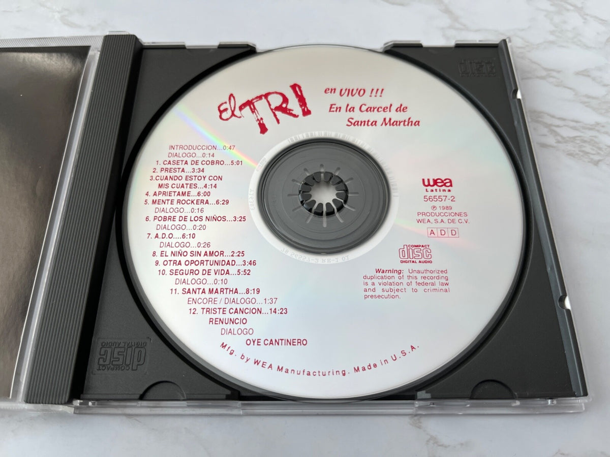 El Tri – En Vivo En La Carcel De Santa Martha (1989) [ORIGINAL USA PRESS]
