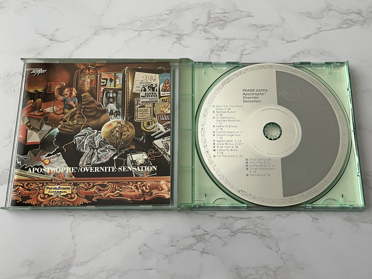 Frank Zappa – Apostrophe / Overnight Sensation [USA SILVER DISC]