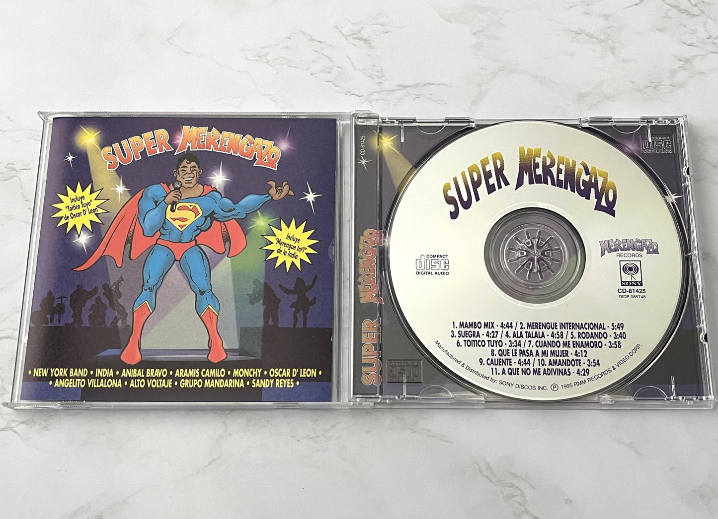 Various, Anibal Bravo, Oscar D'Leon, Monchy, New York Band – Super Merengazo (1995)