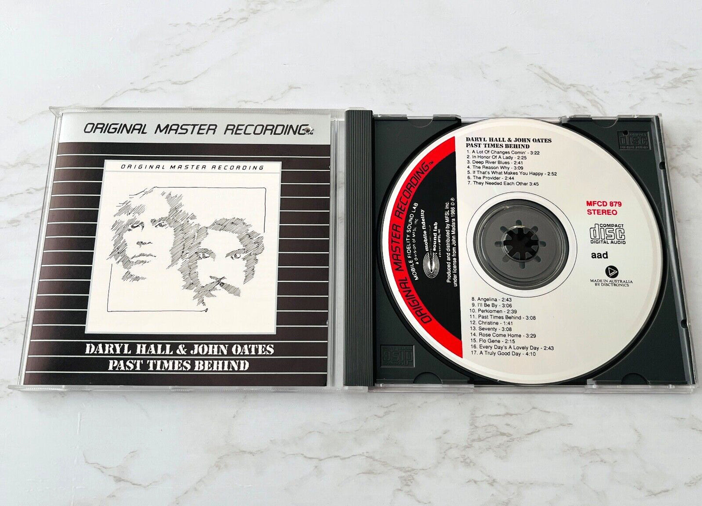 Daryl Hall, John Oates – & John Oates Past Times Behind (MFSL, Promo) (1986) [AUSTRALIA PRESS]