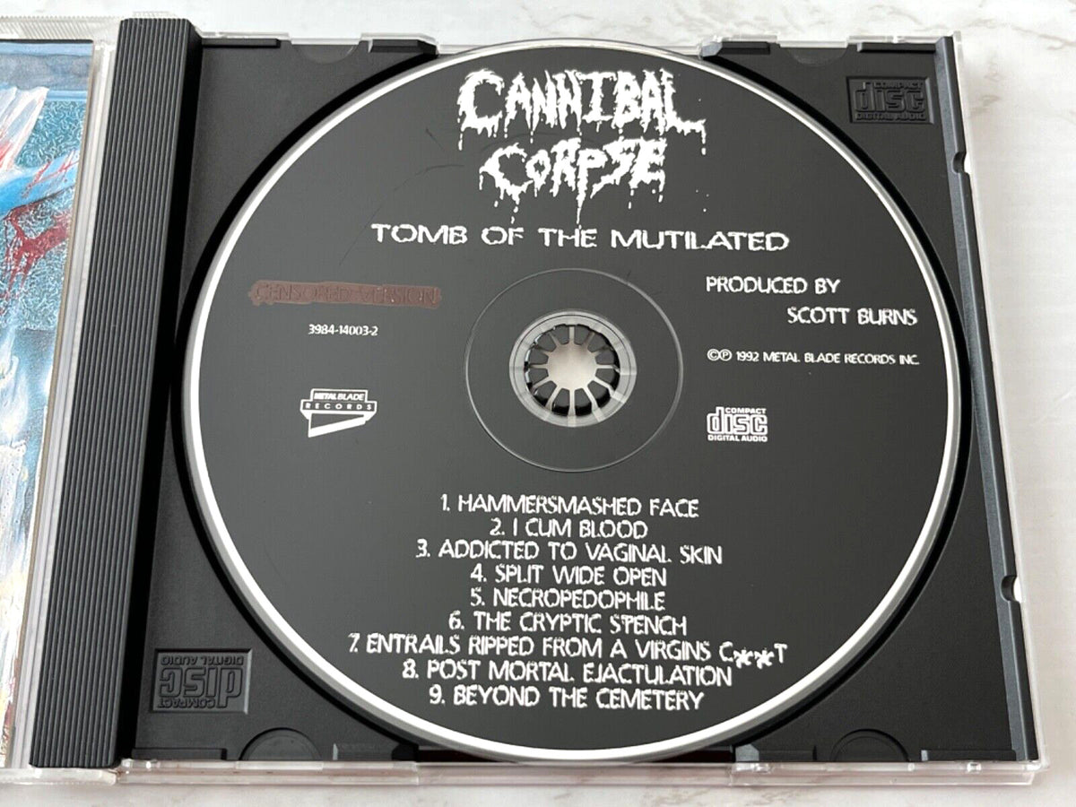 Cannibal Corpse – Tomb Of The Mutilated (1992) [ORIGINAL USA PRESS]