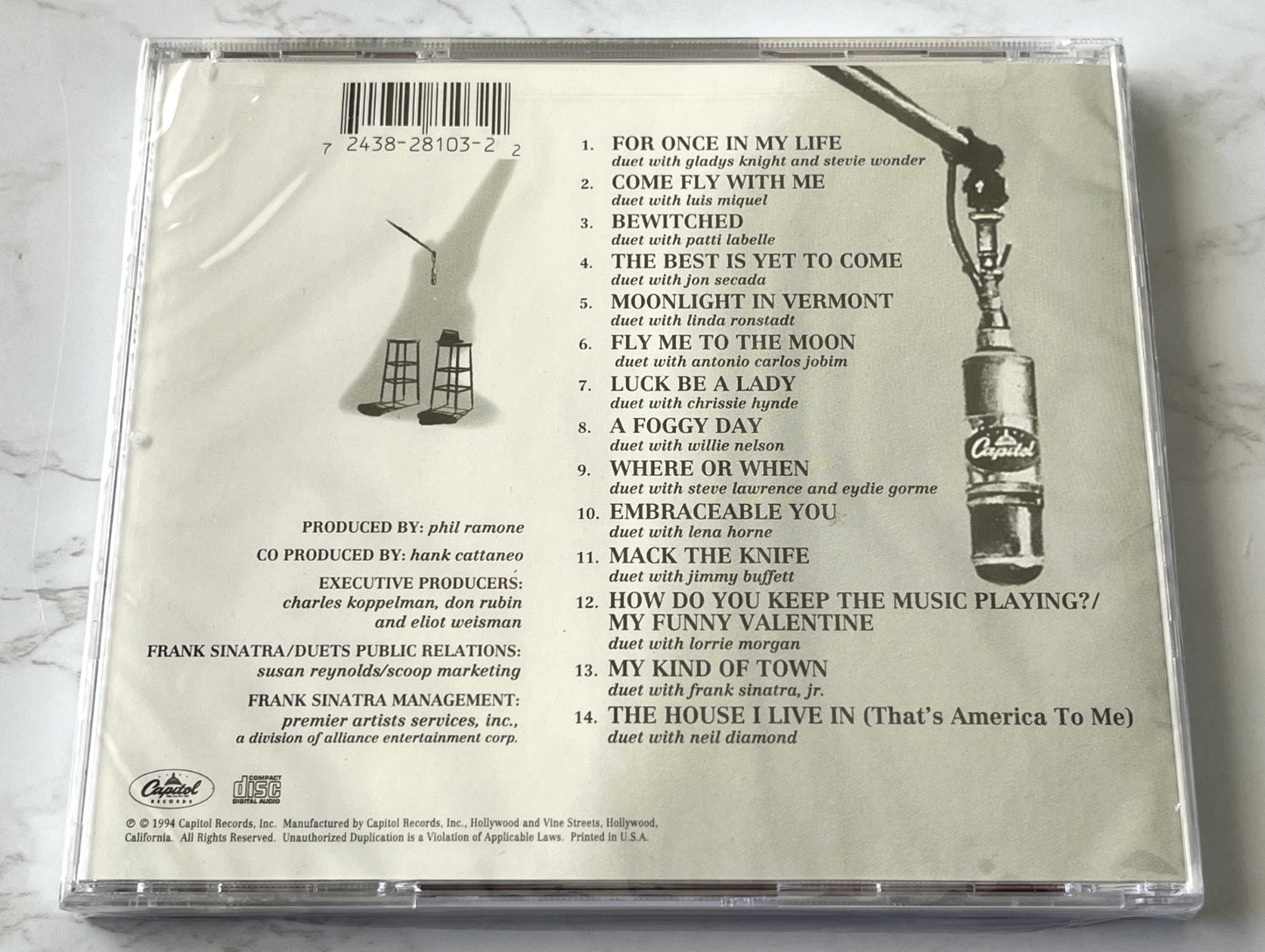 Frank Sinatra – Duets II (1994) [ORIGINAL USA PRESS]