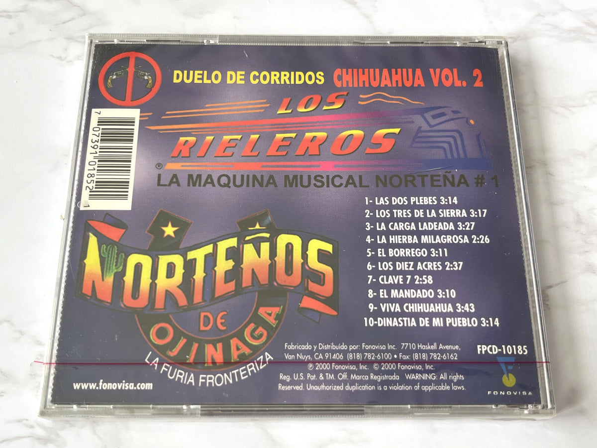 Los Rieleros Los Nortenos de ojinaga, Various – Duelo De Corridos Chihuahua Vol. 2 (2000) [ORIGINAL USA PRESS]