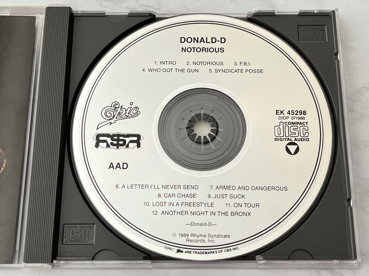 Donald-D – Donald-D Notorious (1989) [ORIGINAL USA PRESS]
