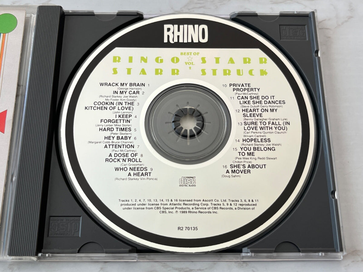 Ringo Starr – Starr Struck Best Of Vol. 2 (1989) [ORIGINAL USA PRESS]