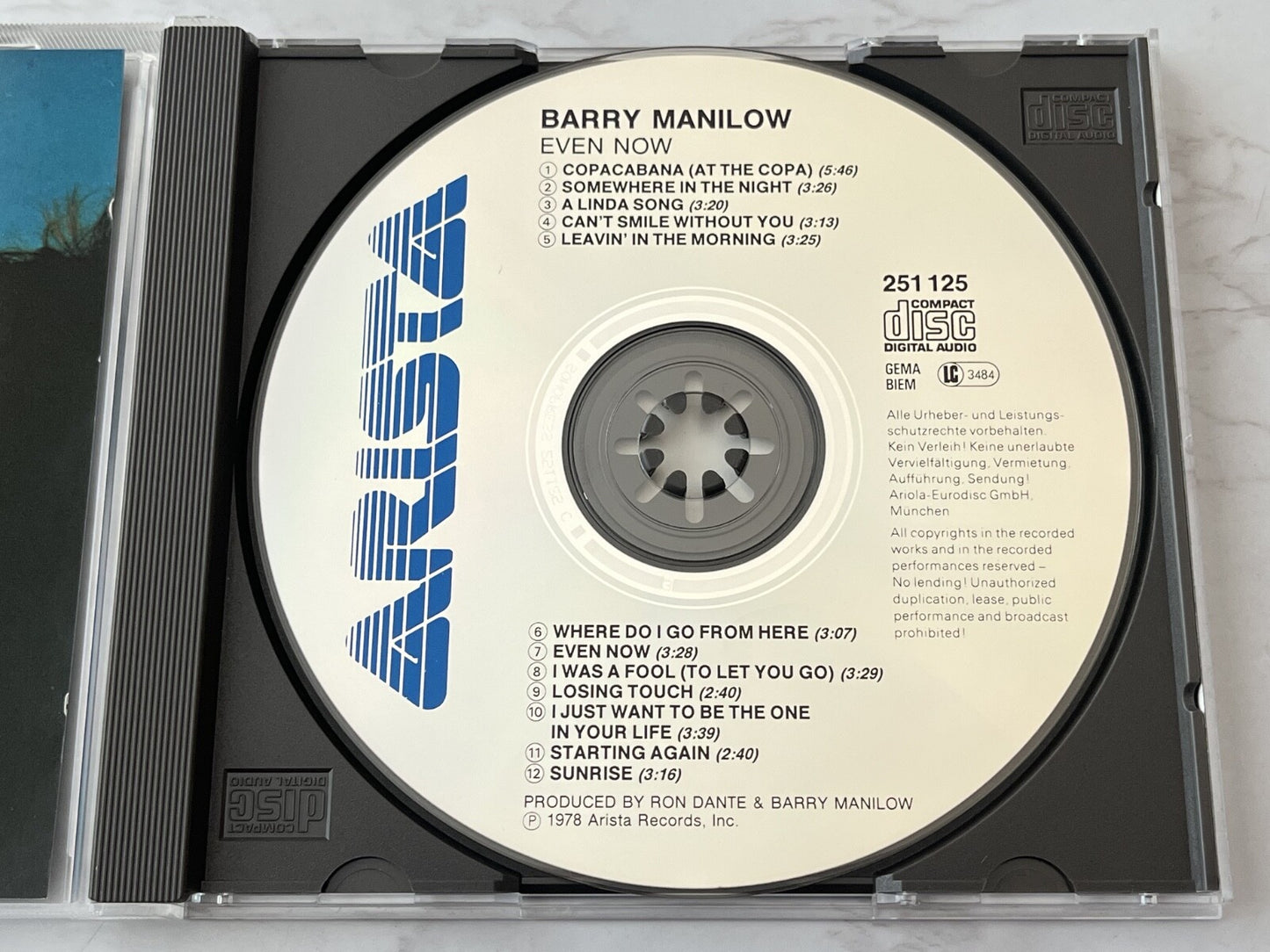 Barry Manilow – Even Now [GERMAN PRESS]