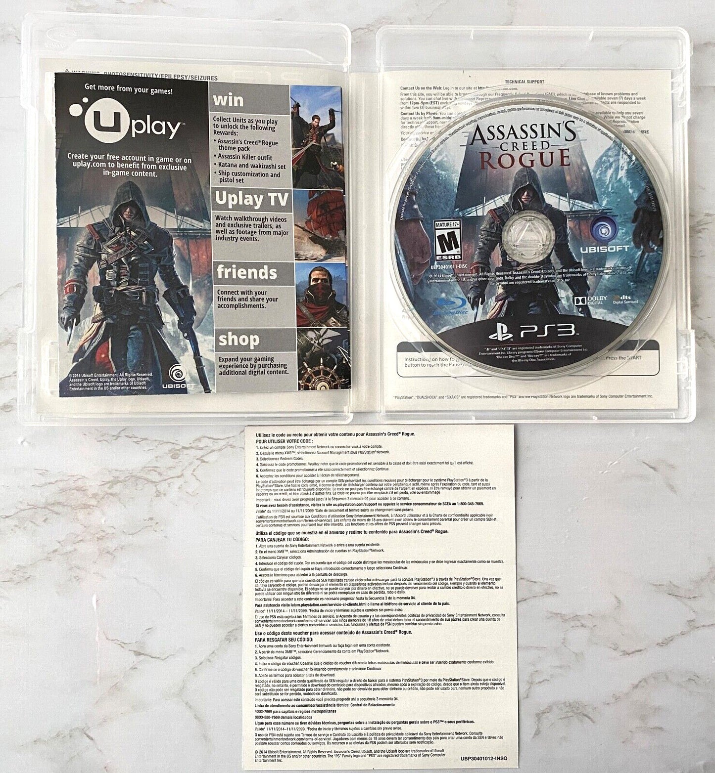Assassin's Creed Rogue LIMITED EDITION! Sony PlayStation 3 Ubisoft 2014 PS3 (2014)
