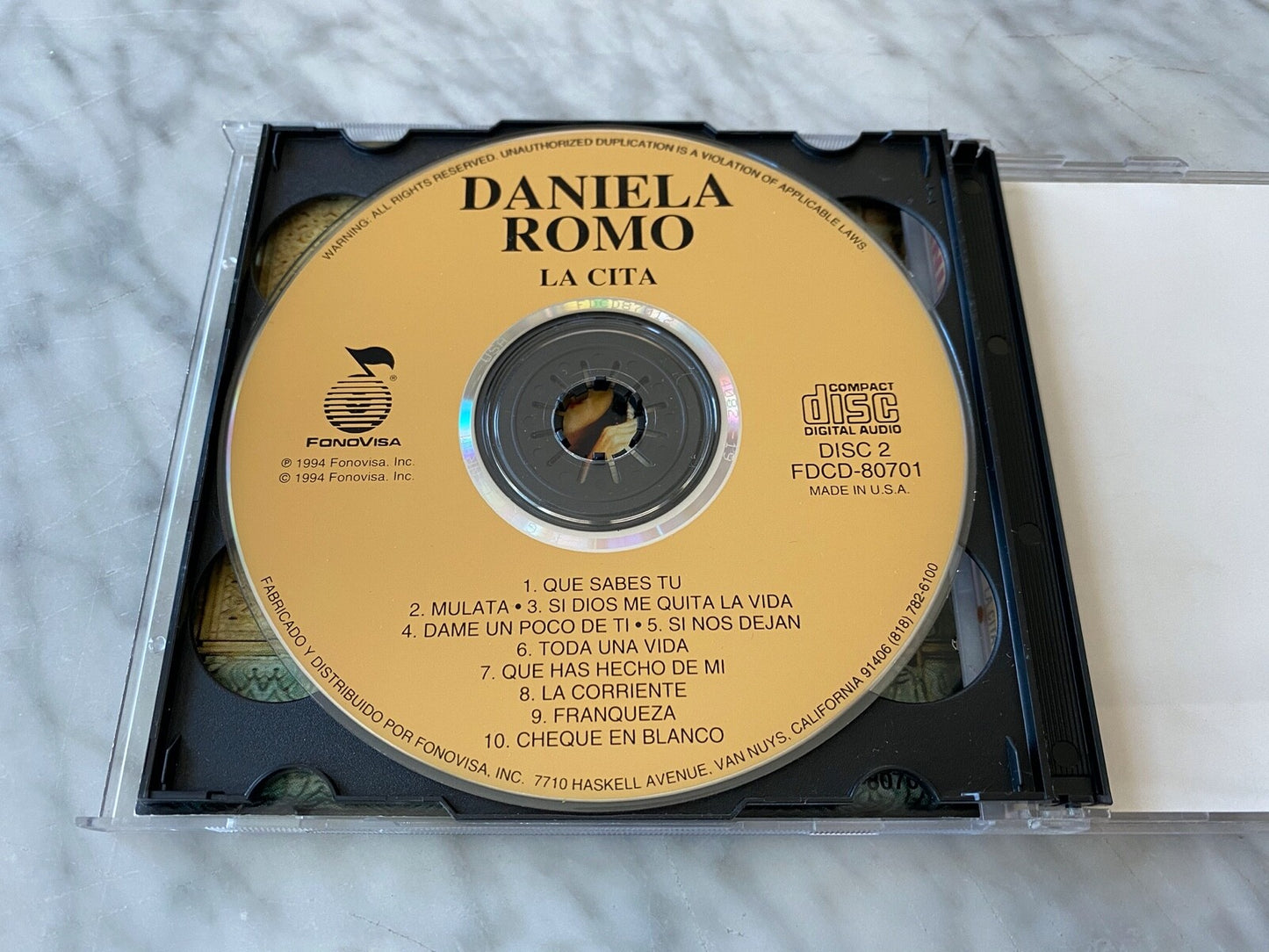Daniela Romo – La Cita (1994) [ORIGINAL USA PRESS]