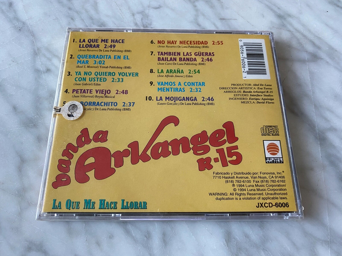 Banda Arkangel R-15 – Banda Arkangel R-15 La Que Me Hace Llorar (1994) [ORIGINAL USA PRESS]