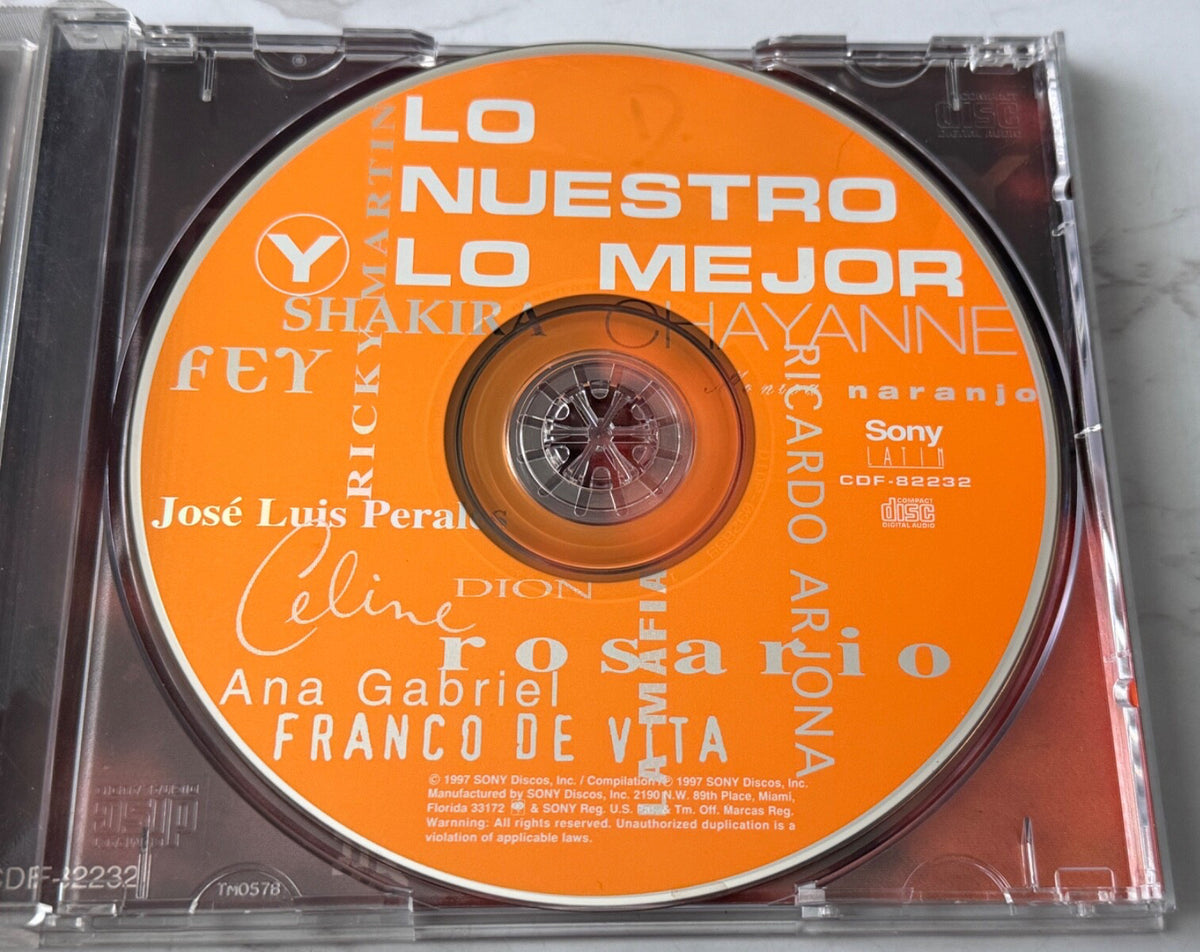 Chayanne, La Mafia, Monica Naranjo, Ricky Martin, Shakira – Lo Nuestro Y Lo Mejor (1997) [ORIGINAL USA PRESS]