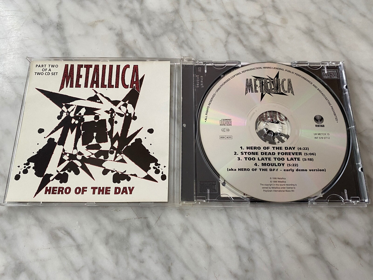 Metallica – Hero Of The Day (1996) [UK PRESS]