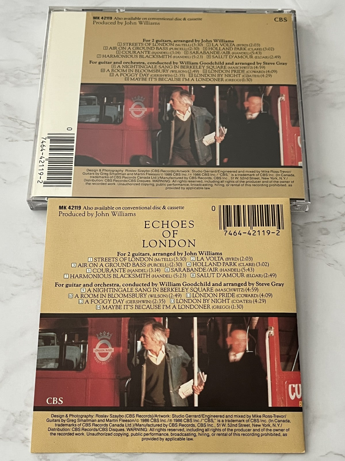 John Williams – Echoes Of London (1986) [DADC PRESS]