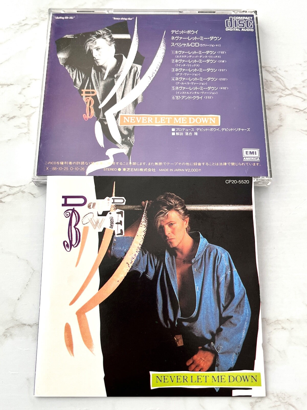 David Bowie – Never Let Me Down (OBI, Maxi Single) (1987) [JAPAN TARGET ERA]
