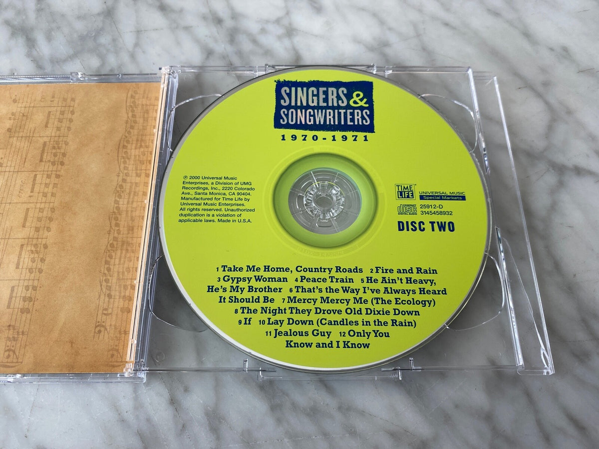 Various, Rod Stewart, Bread, Carly Simon – Time Life Singers & Songwriters 1970-1971 (2000)