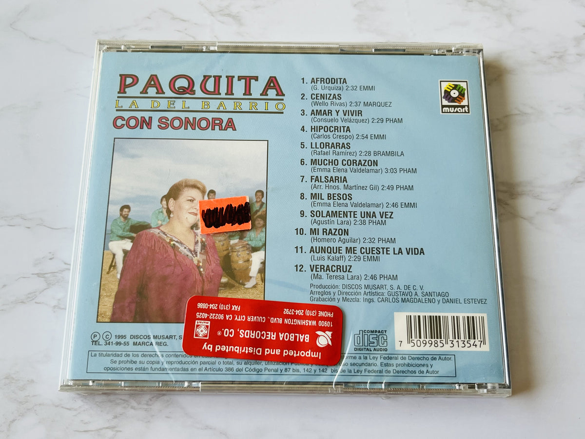 Paquita La Del Barrio – Con Sonora (1995) [ORIGINAL MEXICO PRESS]