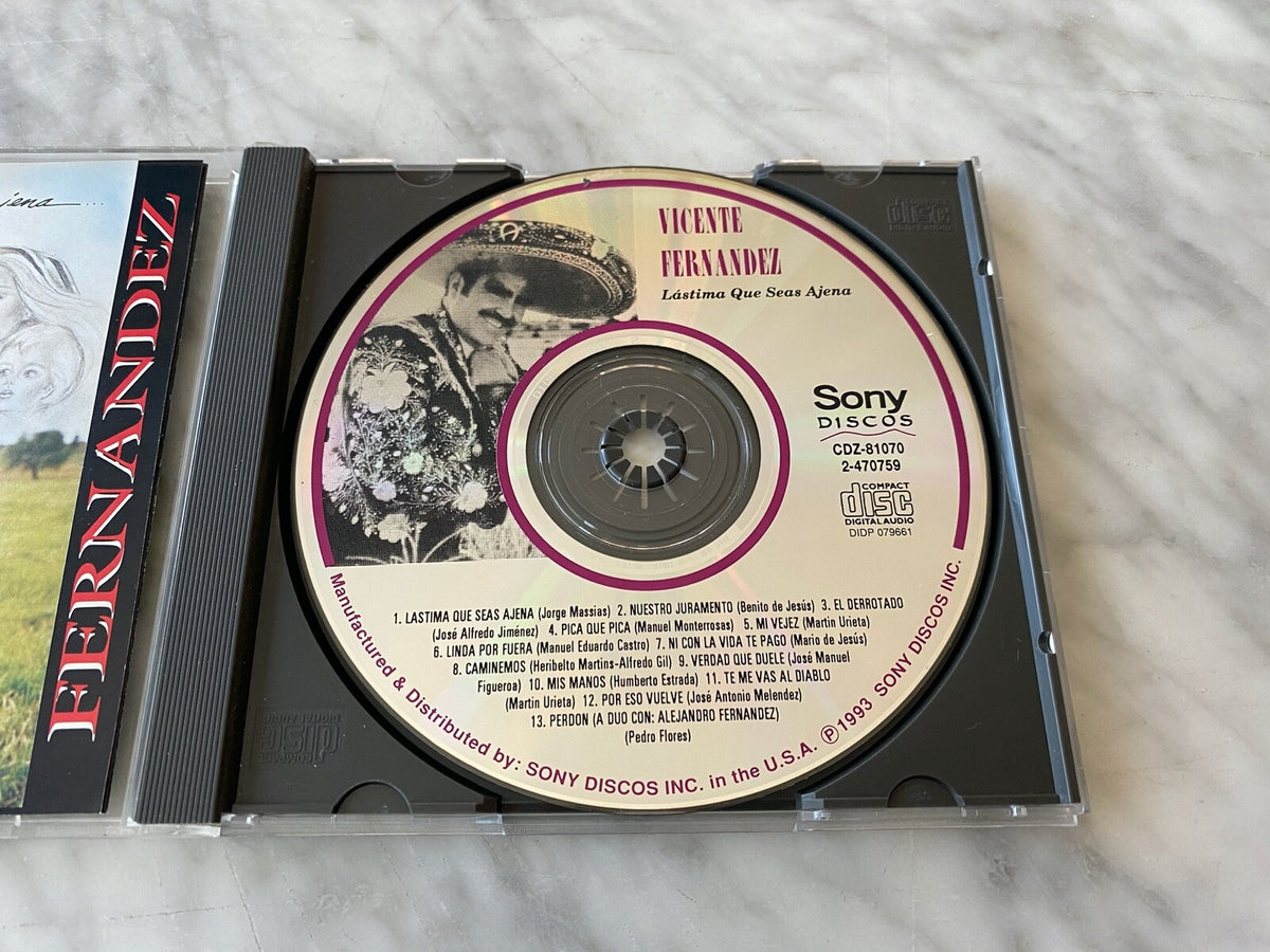 Vicente Fernandez – Lastima Que Seas Ajena (1993) [ORIGINAL USA PRESS]