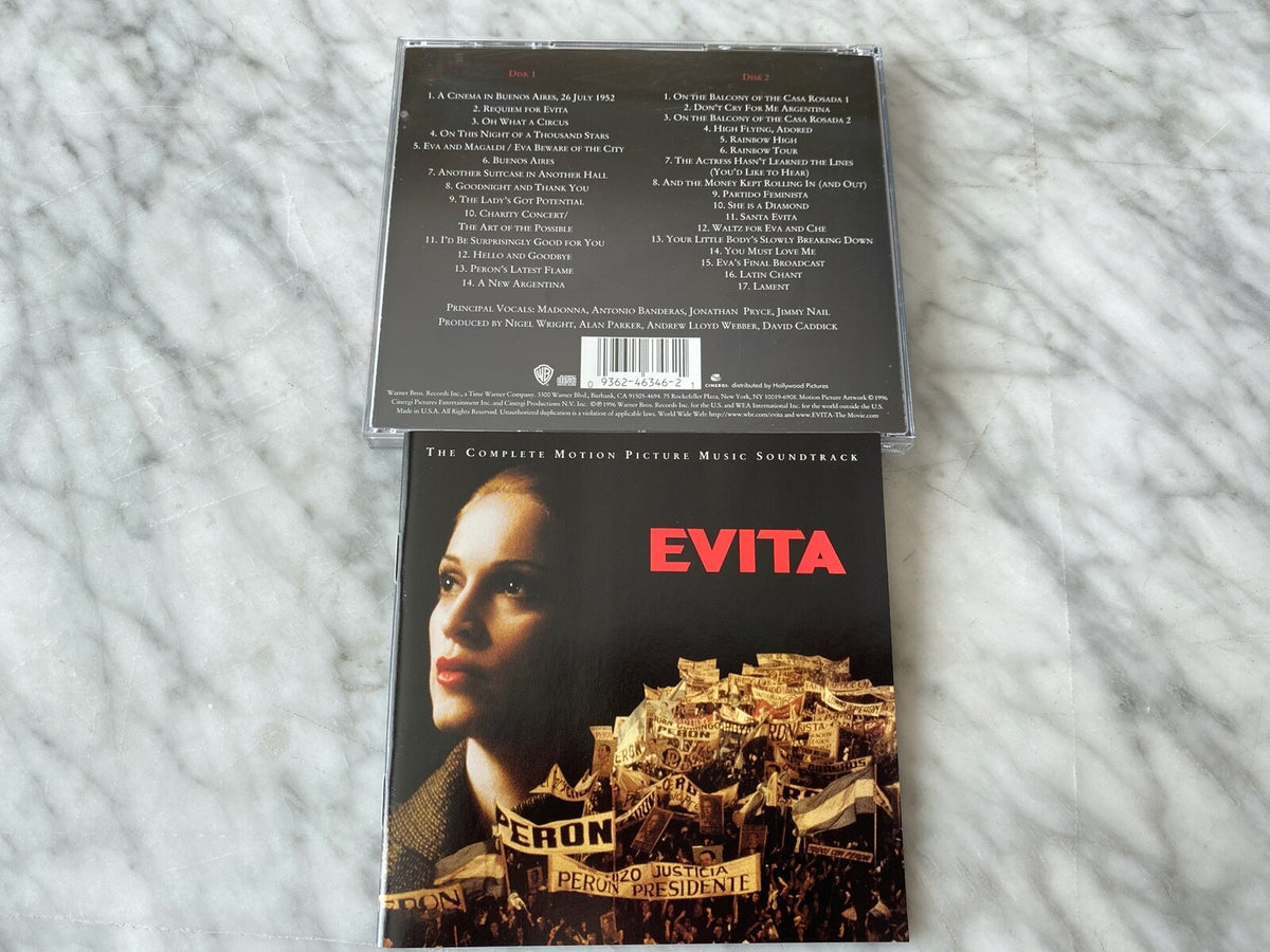 Various, Madonna – Evita Motion Picture Music Soundtrack (1996) [ORIGINAL USA PRESS]