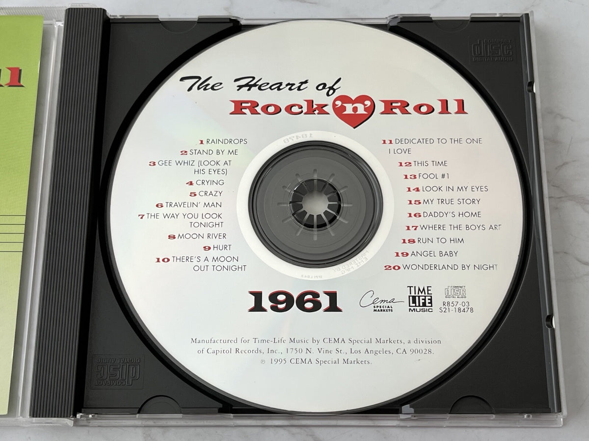 Bobby Vee, Carla Thomas, Roy Orbison, The Shirelles, Various – Time Life Music The Heart Of Rock N Roll 1961 (1995)