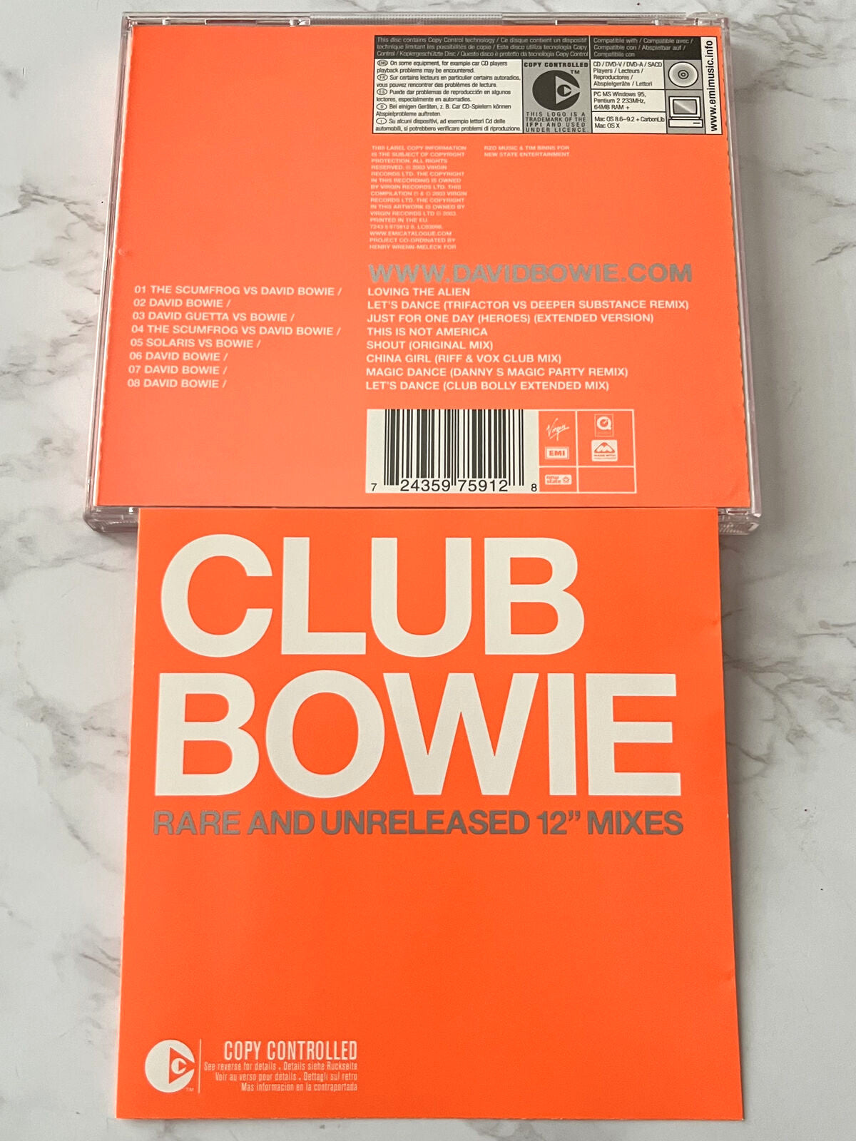 David Bowie – And Unreleased 12" Mixes (2003) [UK PRESS]