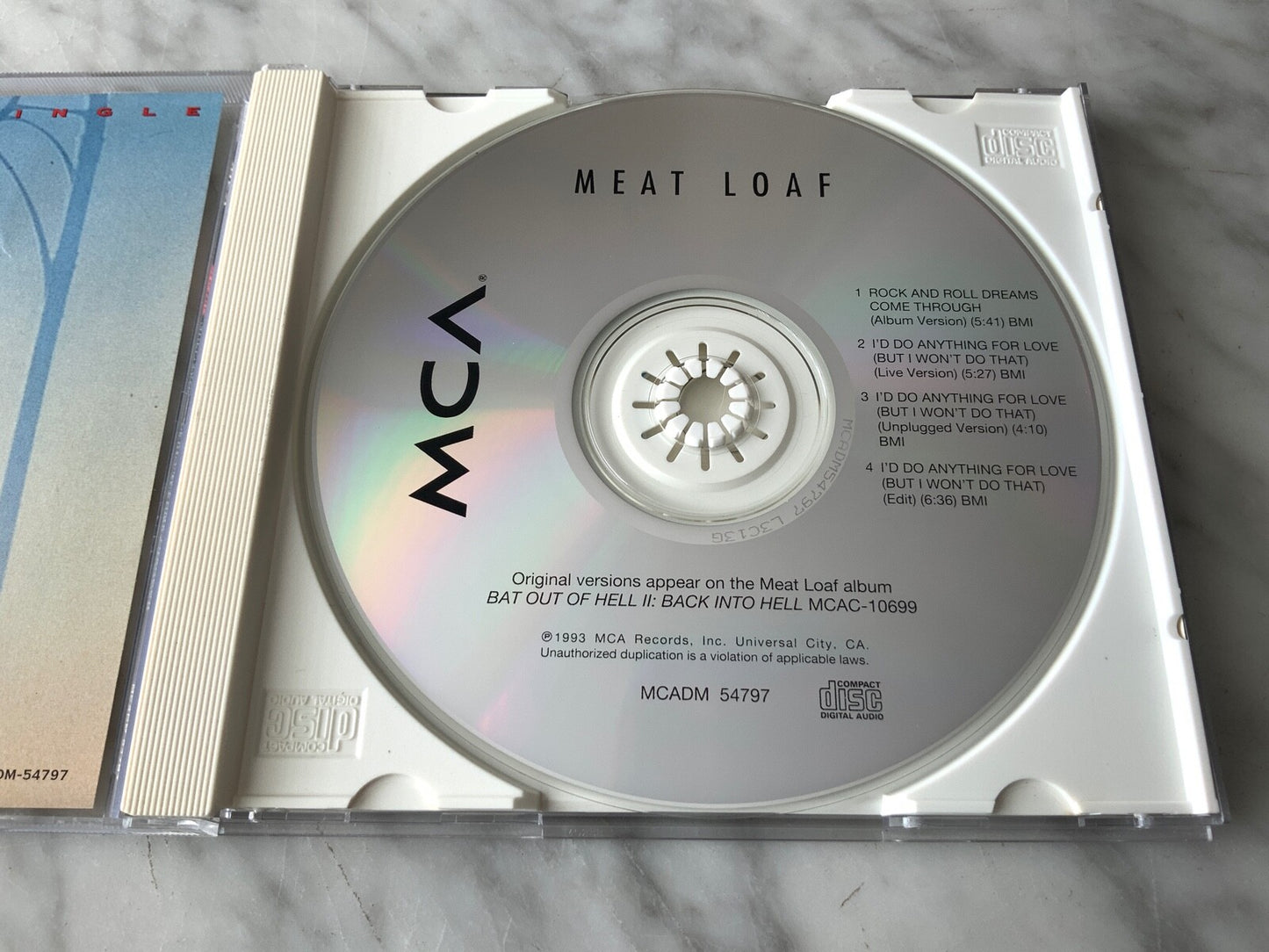 Meat Loaf – Rock And Roll Dreams Come Through / I'd Do Anything For Love (1993)