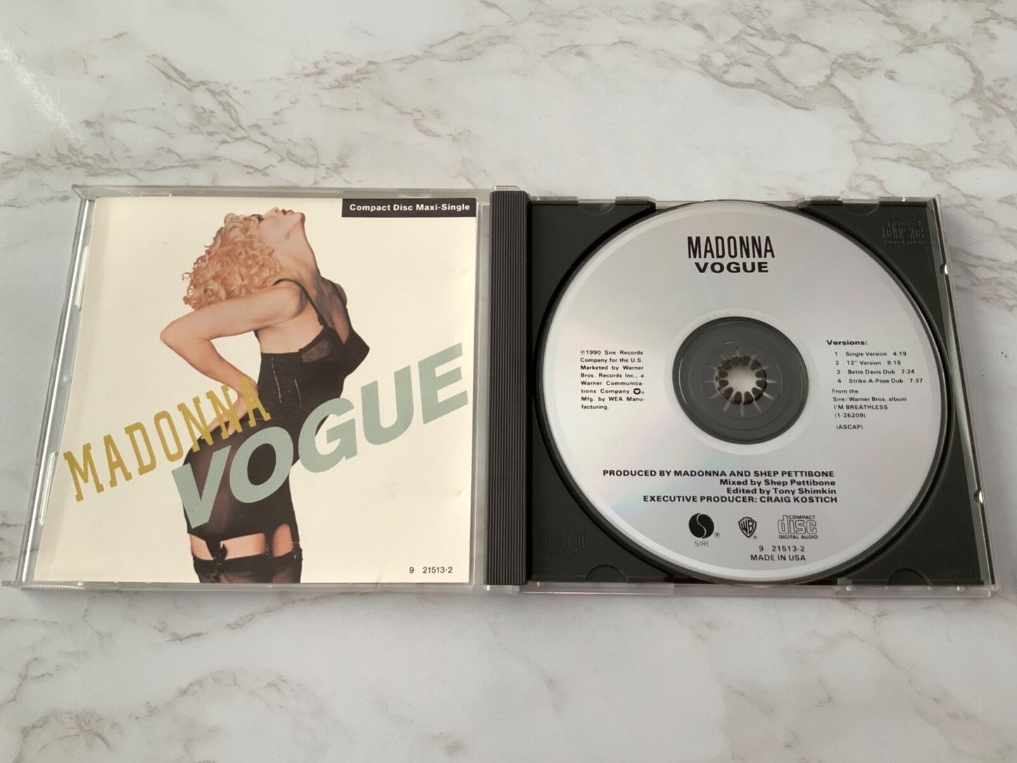 Madonna – Vogue (Maxi Single) (1990) [ORIGINAL USA PRESS]