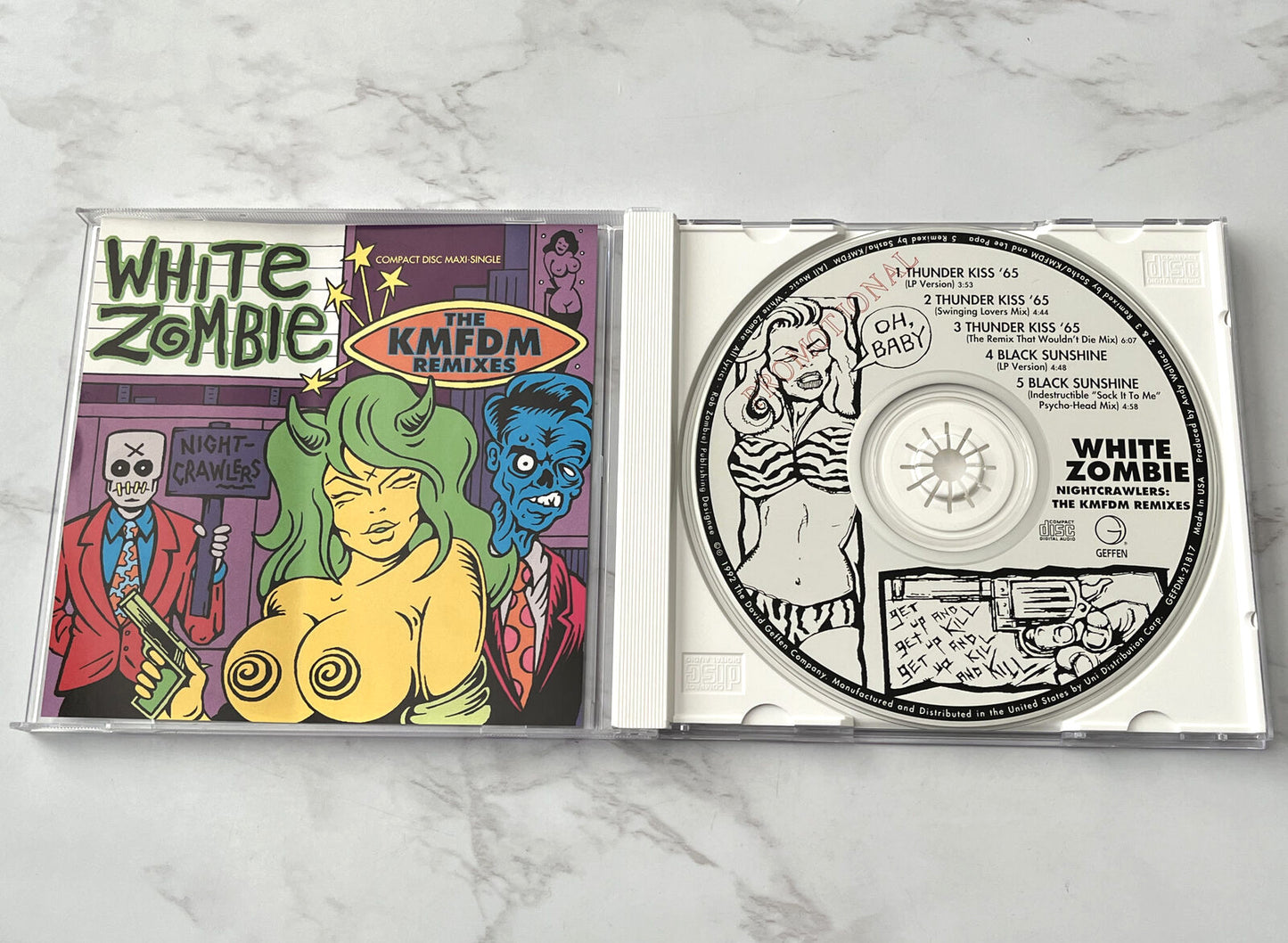 White Zombie – Nightcrawlers The KMFDM Remixes (Promo, Maxi Single) (1992)